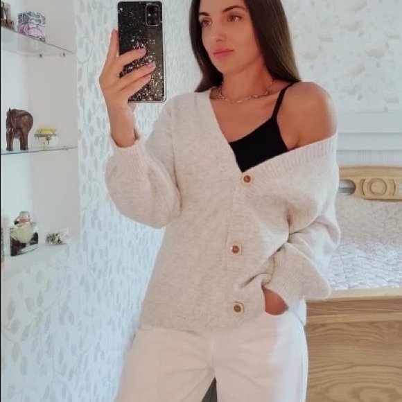 Grey Knit Cardigan - Picture 5 of 14